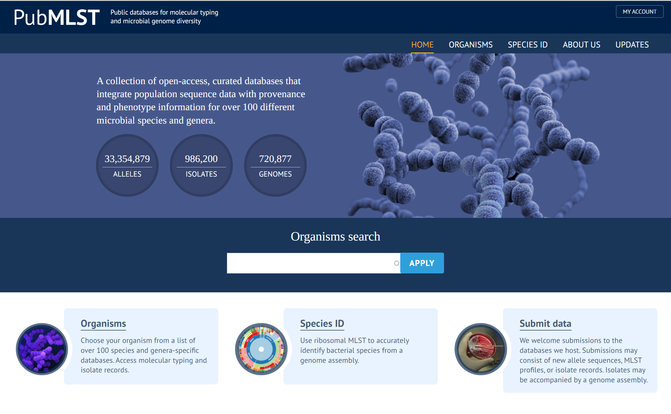 pubMLST homepage