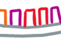 Cartoon drawing of mRNA sequence