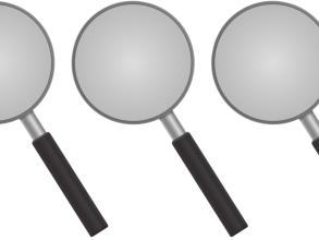 Image of three magnifying glasses. Represents hard level.